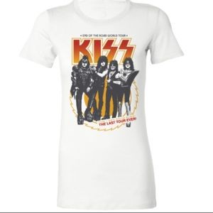Kiss EOTR last tour women’s white t-shirt